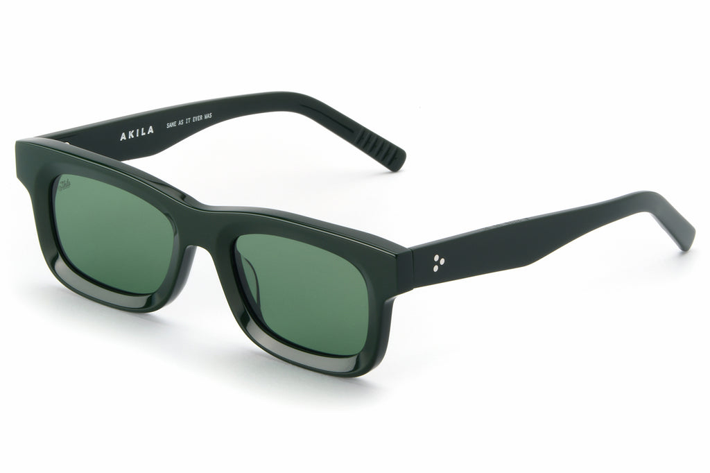 AKILA® Eyewear - Jubilee Sunglasses Forest Green w/ Green Lenses