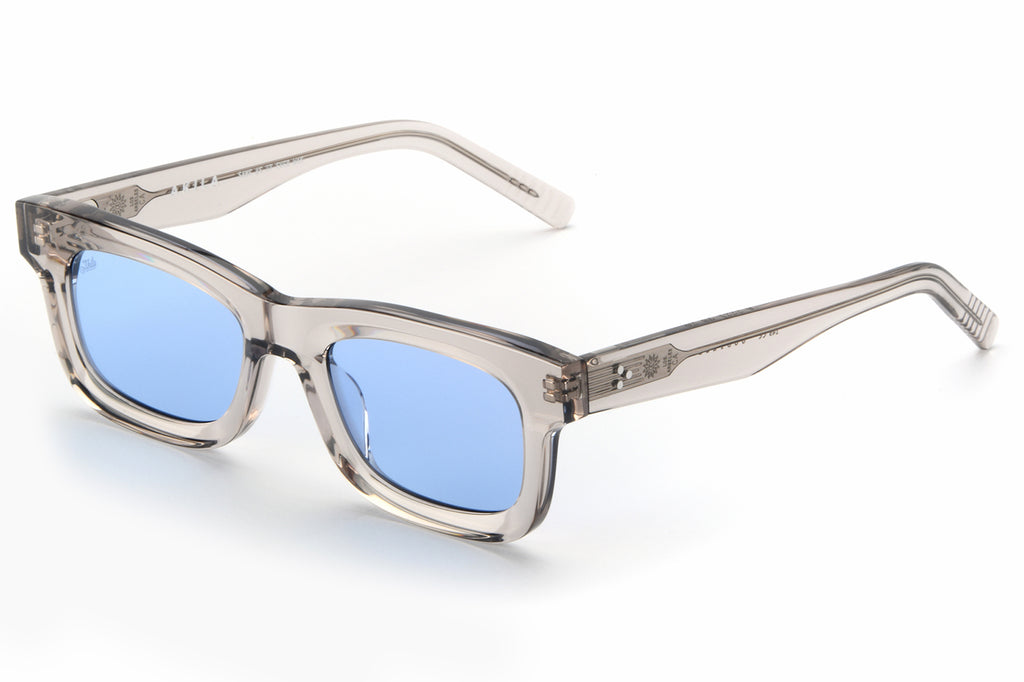 AKILA® Eyewear - Jubilee Sunglasses Warm Grey w/ Sky Blue Lenses