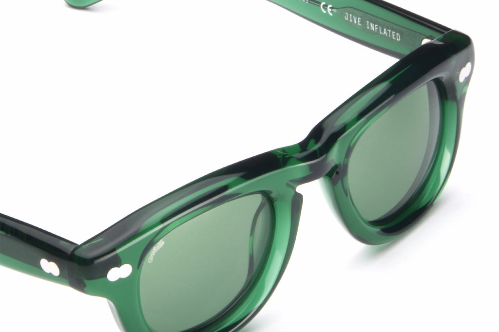 AKILA® Eyewear - Jive_Inflated Sunglasses Green w/ Green Lenses