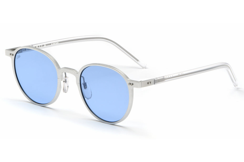 AKILA® Eyewear - Laguna Sunglasses Silver w/ Light Blue Lenses