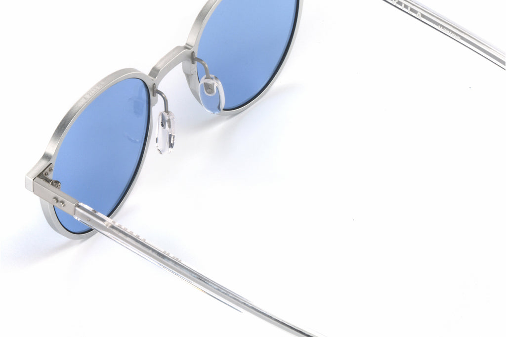 AKILA® Eyewear - Laguna Sunglasses Silver w/ Light Blue Lenses