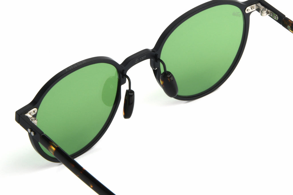 AKILA® Eyewear - Laguna Sunglasses Matte Black w/ Green Lenses