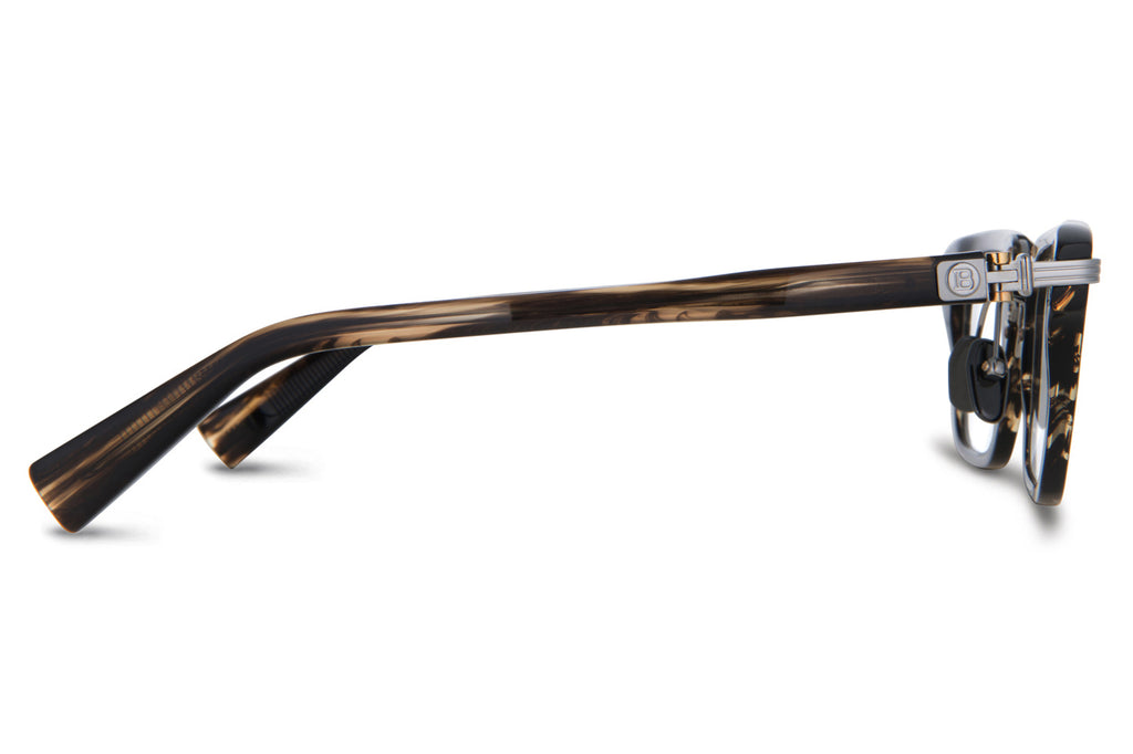 Balmain® Eyewear - Legion-I Eyeglasses Dark Brown Swirl & Black Palladium