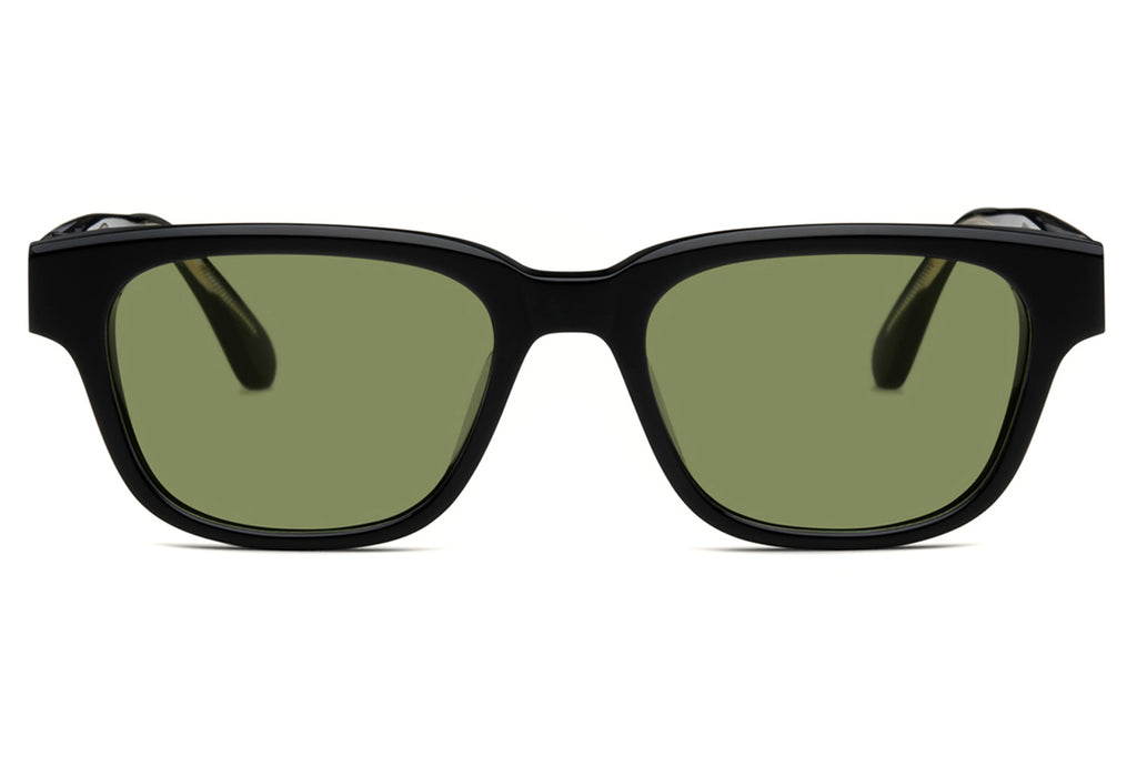 Lunetterie Générale - Aesthete Sunglasses Black/14k Gold with Green G15 Lenses (Col.l)