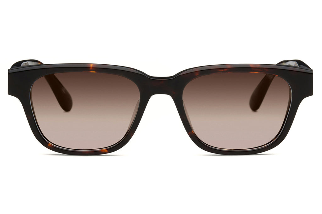 Lunetterie Générale - Aesthete Sunglasses Dark Havana/14k Gold with Gradient Brown Lenses (Col.ll)