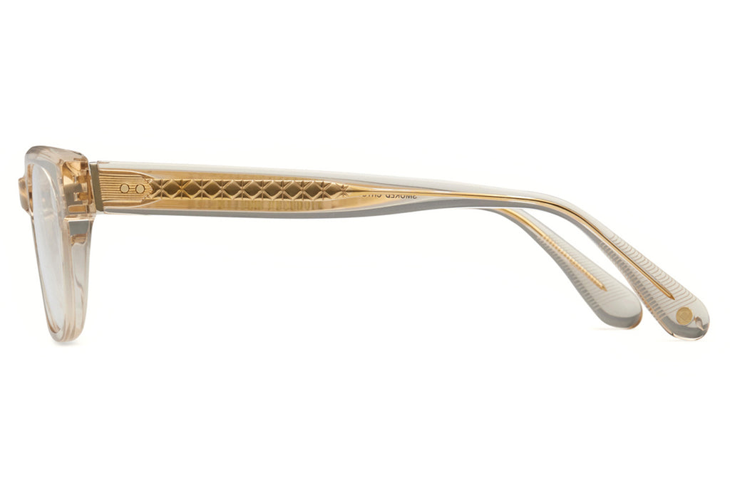 Lunetterie Générale - Aesthete Eyeglasses Smoke Crystal/18k Gold (Col.lV)