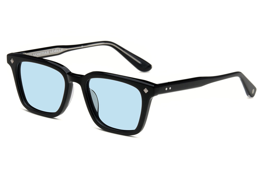 Lunetterie Générale - Architect Sunglasses Black/Palladium with Light Blue Lenses (Col.l)