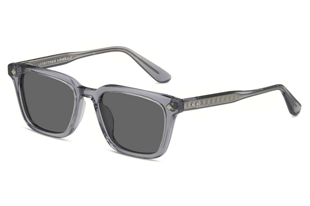 Lunetterie Générale - Architect Sunglasses Grey Crystal/Palladium with Grey Lenses (Col.lll)