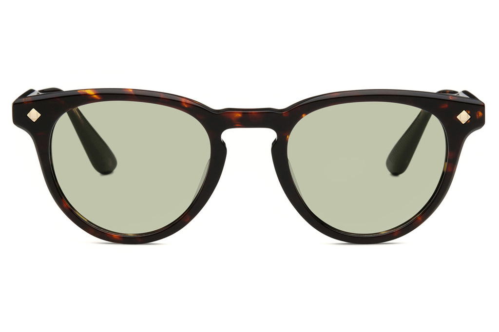 Lunetterie Générale - Casablanca Sunglasses Dark Havana/14k Gold with Green G13 Lenses (Col.ll)