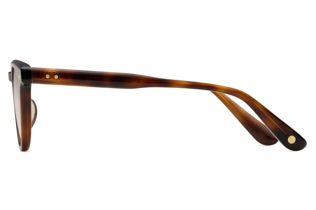 Lunetterie Générale - Casablanca Sunglasses Medium Havana/14k Gold with Gradient Light Brown Lenses