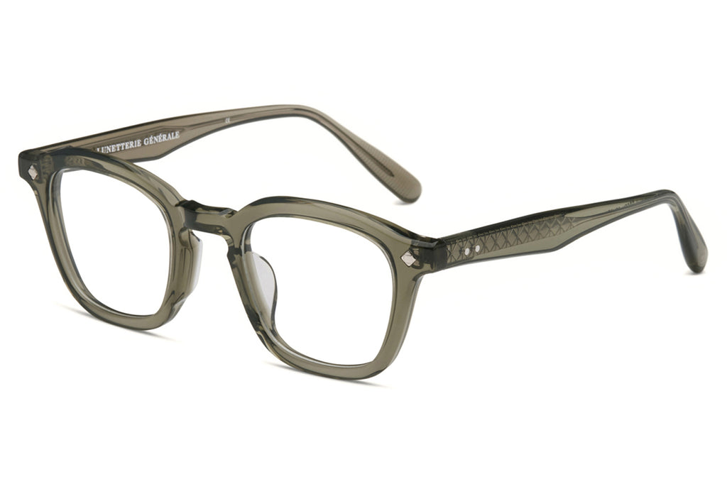 Lunetterie Générale - Cognac Eyeglasses Smoked Green Crystal/Palladium (Col.lll)