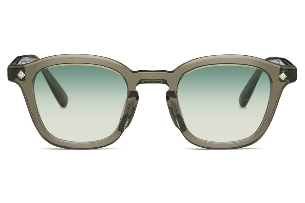 Lunetterie Générale - Cognac Sunglasses Smoked Green Crystal/Palladium with Gradient Blue Green 