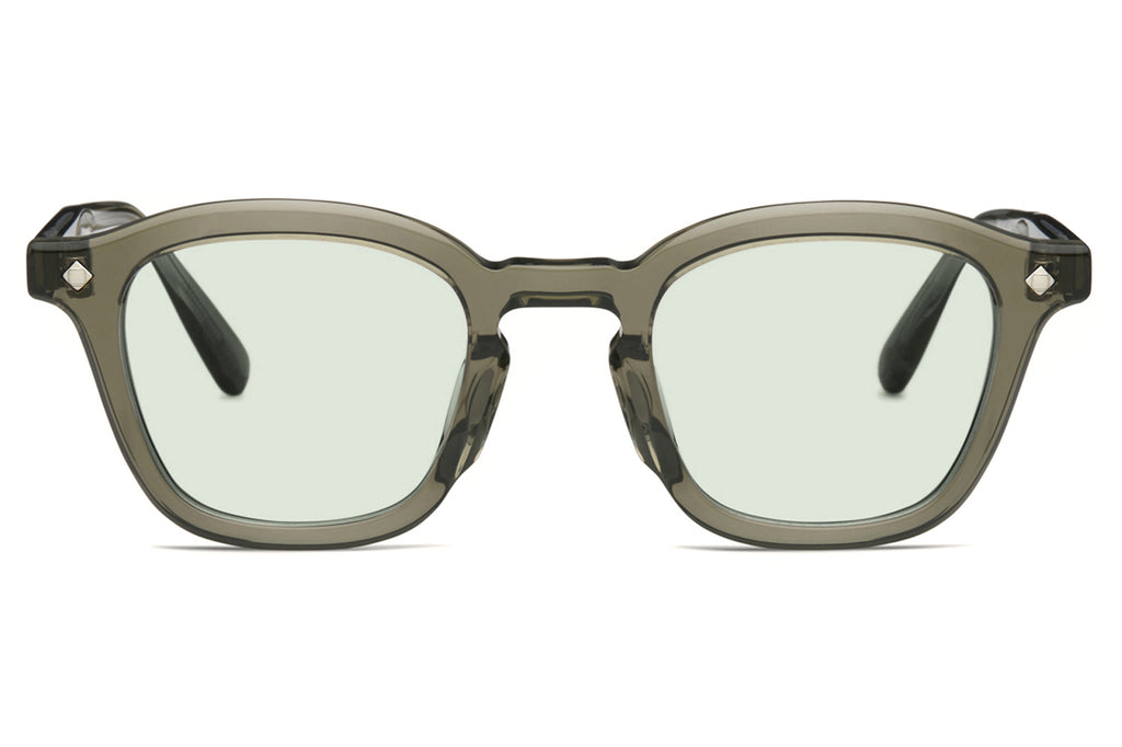 Lunetterie Générale - Cognac Sunglasses Smoked Green Crystal/Palladium with Light Emerald Lenses 