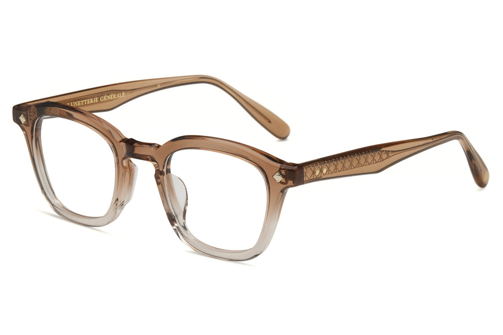 Lunetterie Générale - Cognac Eyeglasses Gradient Amber Crystal/Champagne (Col.lV)