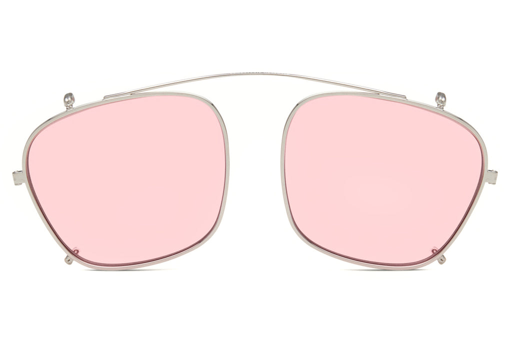 Lunetterie Générale - Cognac Clip-On Sunglasses Palladium with Light Red Lenses (Col.ll)