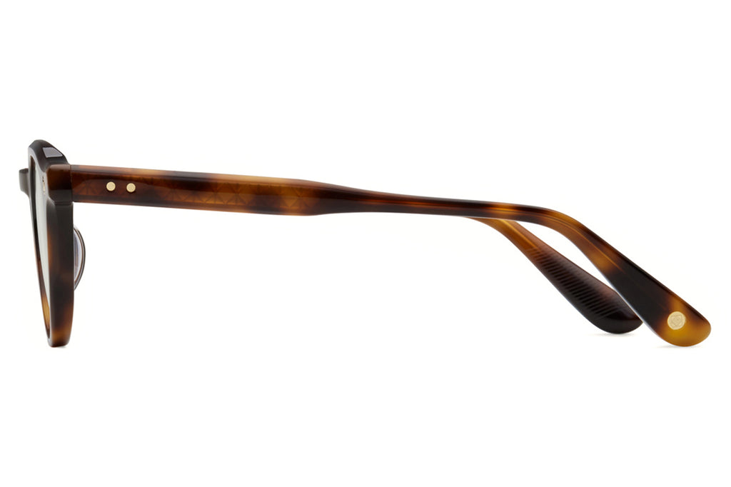 Lunetterie Générale - Enfant Terrible Sunglasses Medium Tortoise/14k Gold with Green G13 Lenses 