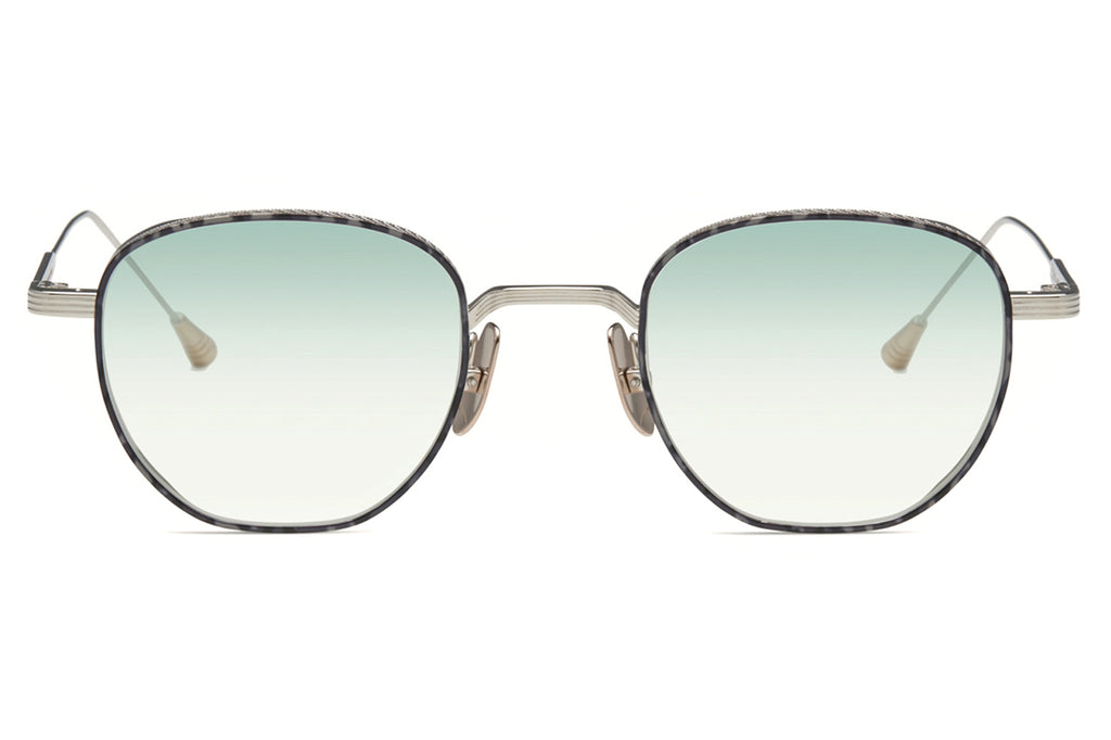 Lunetterie Générale - Studio 54 Sunglasses Palladium/Black Tortoise/White Gold with Gradient Blue 