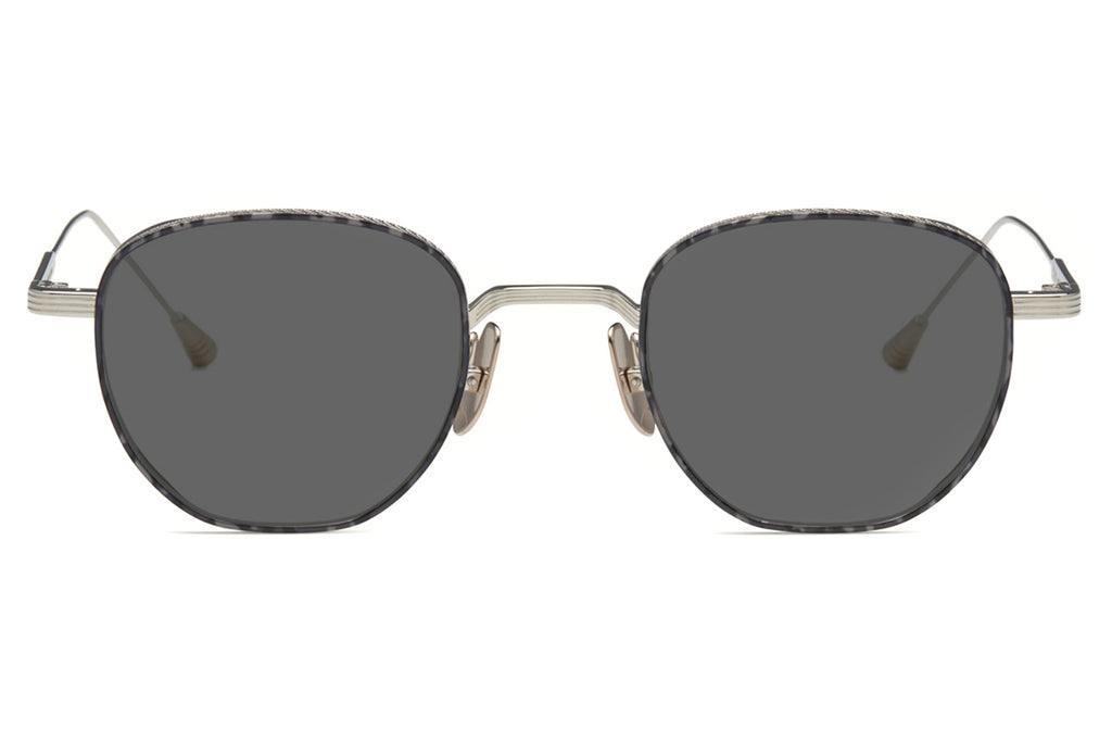 Lunetterie Générale - Studio 54 Sunglasses Palladium/Black Tortoise/White Gold with Grey Lenses 