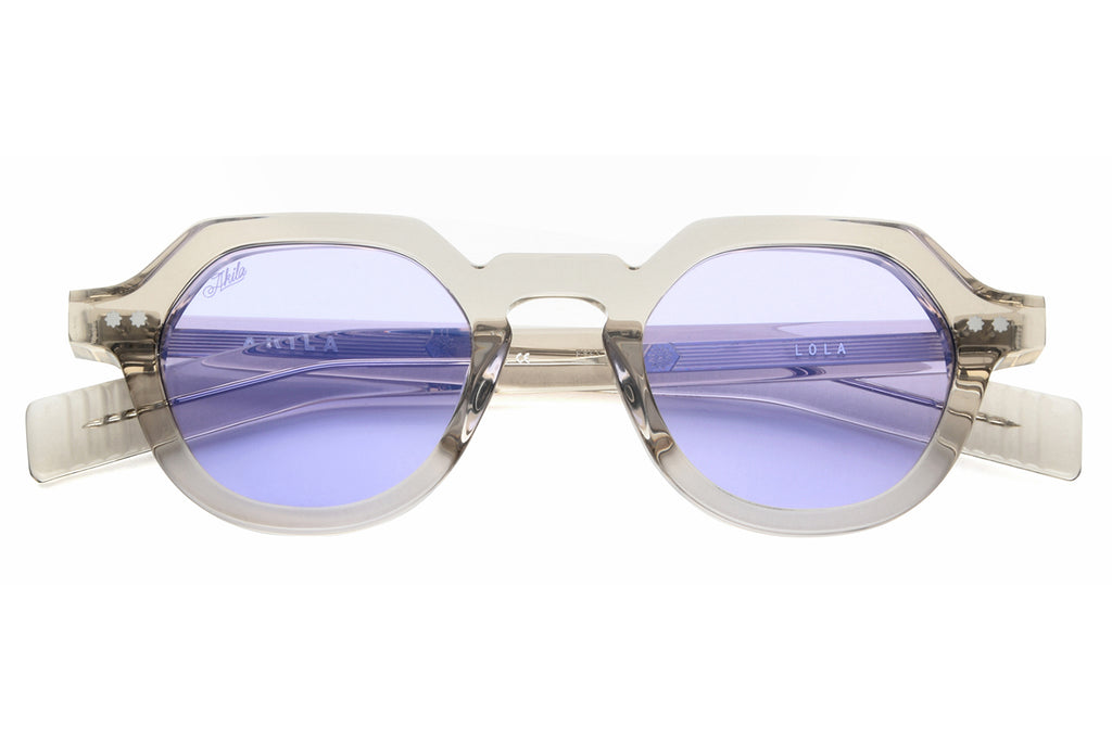 AKILA® Eyewear - Lola Sunglasses Warm Grey w/ Lavender Lenses