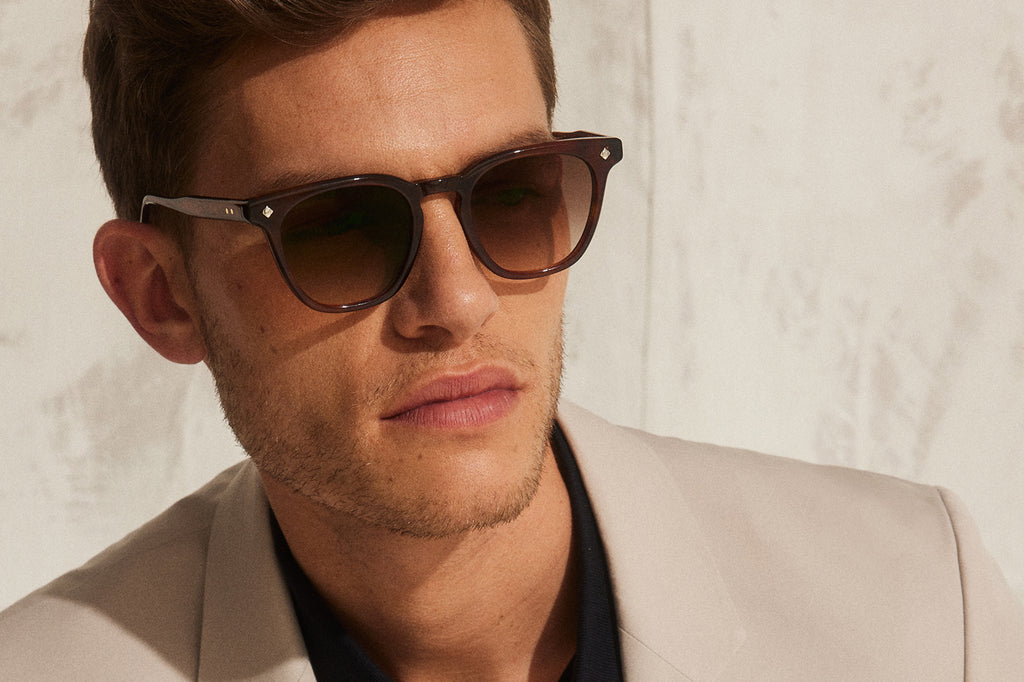 Lunetterie Générale - Amour Propre Sunglasses Medium Havana/14k Gold Gradient Brown Lenses (Col.lll) Men