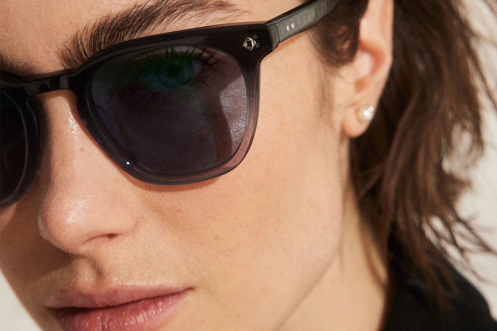 Lunetterie Générale - Amour Propre Sunglasses Gradient Grey Crystal with Light Blue Lenses (Col.lV) Women