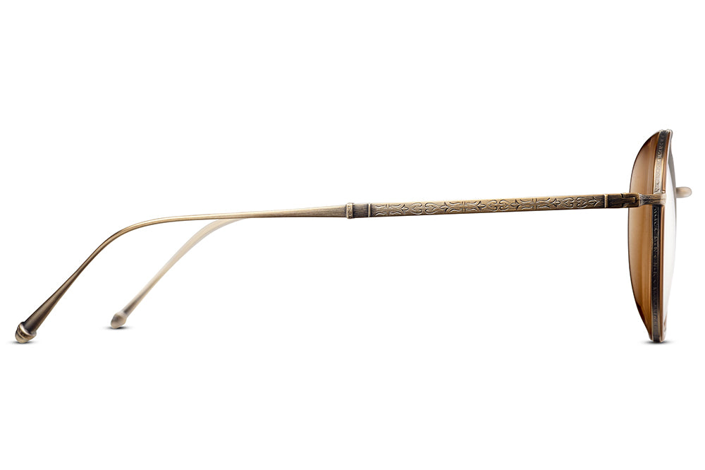 Matsuda - M3063 Sunglasses Antique Gold-Matte Taupe