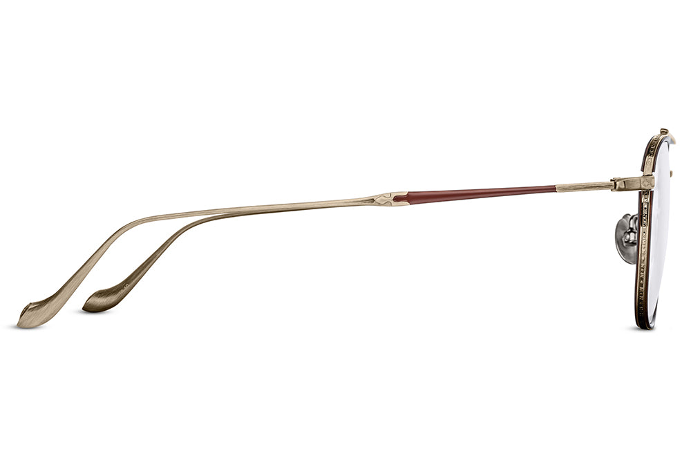 Matsuda Eyewear - M3077 Eyeglasses Matte Taupe-Antique Gold