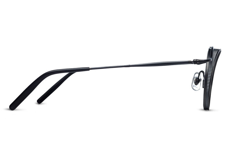 Matsuda Sunglasses - 2859H Matte Black w/ Silver Mirror Lens Profile