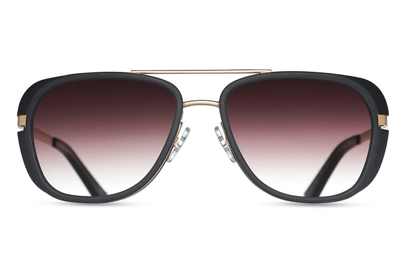 Matsuda Sunglasses - M3023 Matte Gold/Matte Black Front