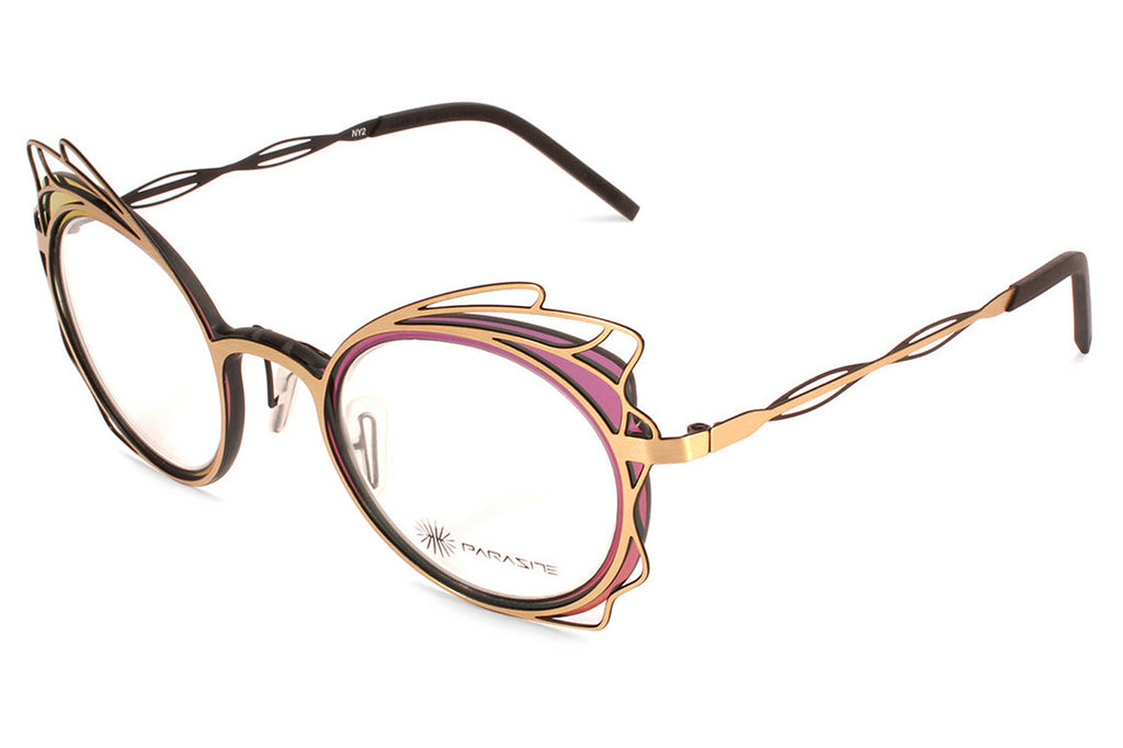 Parasite Eyewear - Nymphea 2 Eyeglasses Gold-Black-Revo Pink (C79)