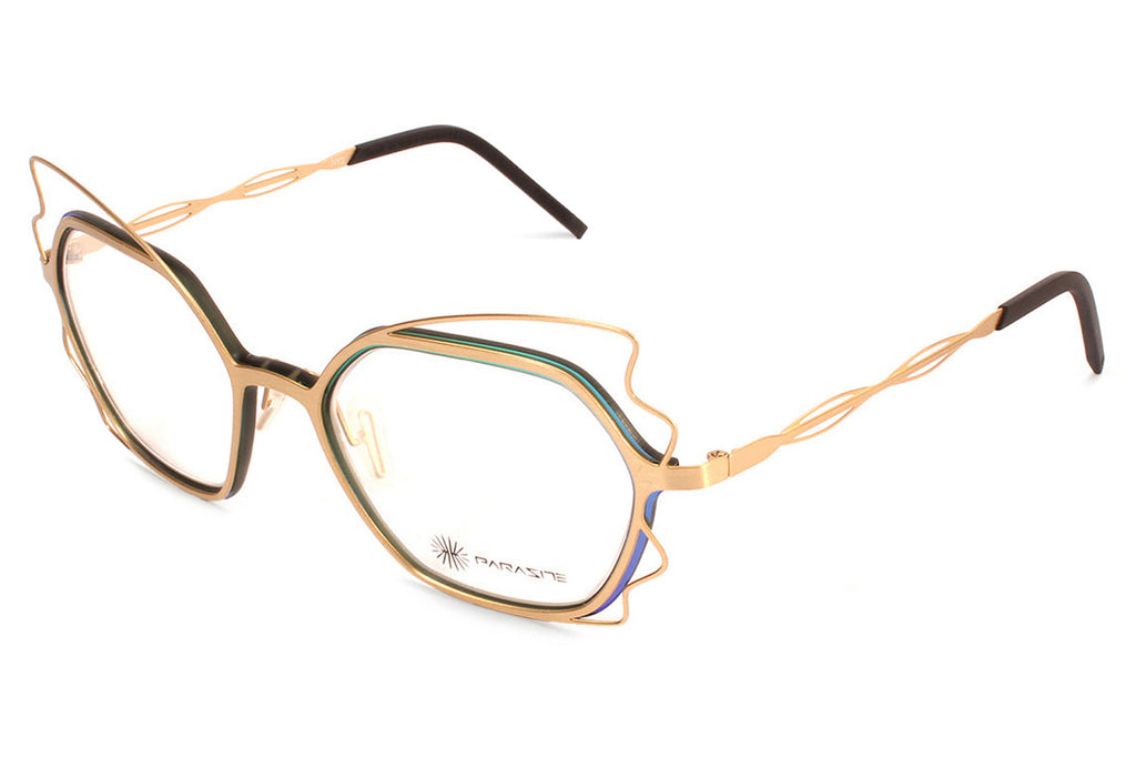 Parasite Eyewear - Nymphea 3 Eyeglasses Gold-Revo Green (C25A)