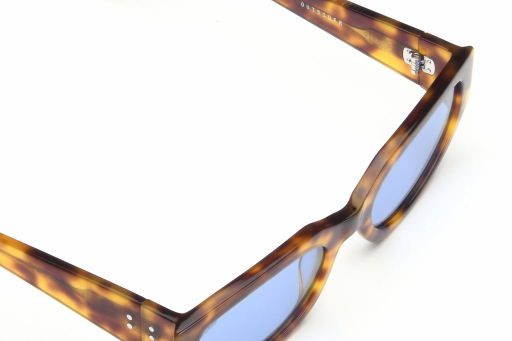 AKILA® Eyewear - Outsider Sunglasses Yellow Tortoise w/ Blue Lenses