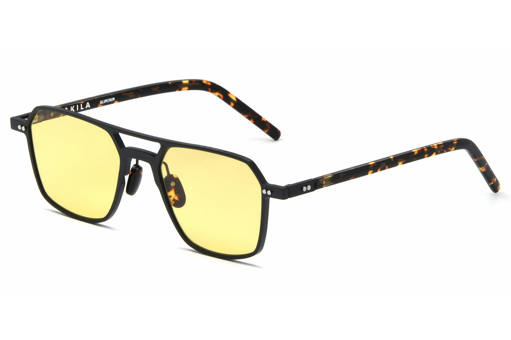 AKILA® Eyewear - Phantom Sunglasses Matte Black w/ Yellow Lenses