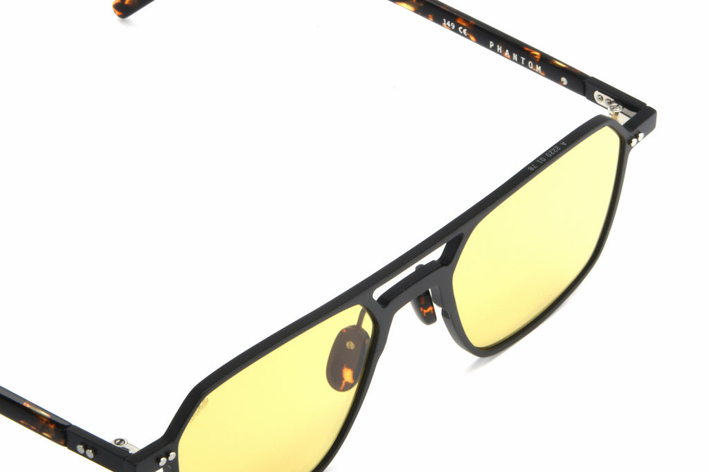 AKILA® Eyewear - Phantom Sunglasses Matte Black w/ Yellow Lenses