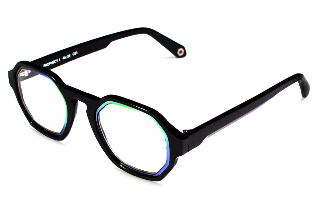 Parasite Eyewear - Prophecy 1 LED Eyeglasses Black-Blue Green (C01)