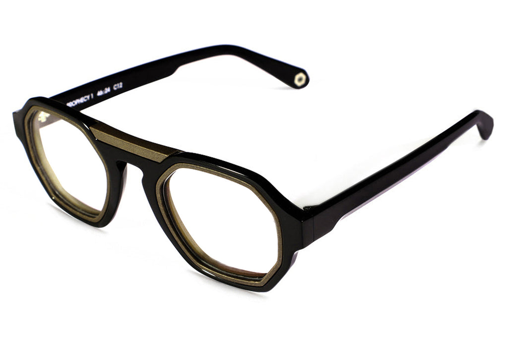 Parasite Eyewear - Prophecy 1 AM Eyeglasses Black-Khaki (C12)