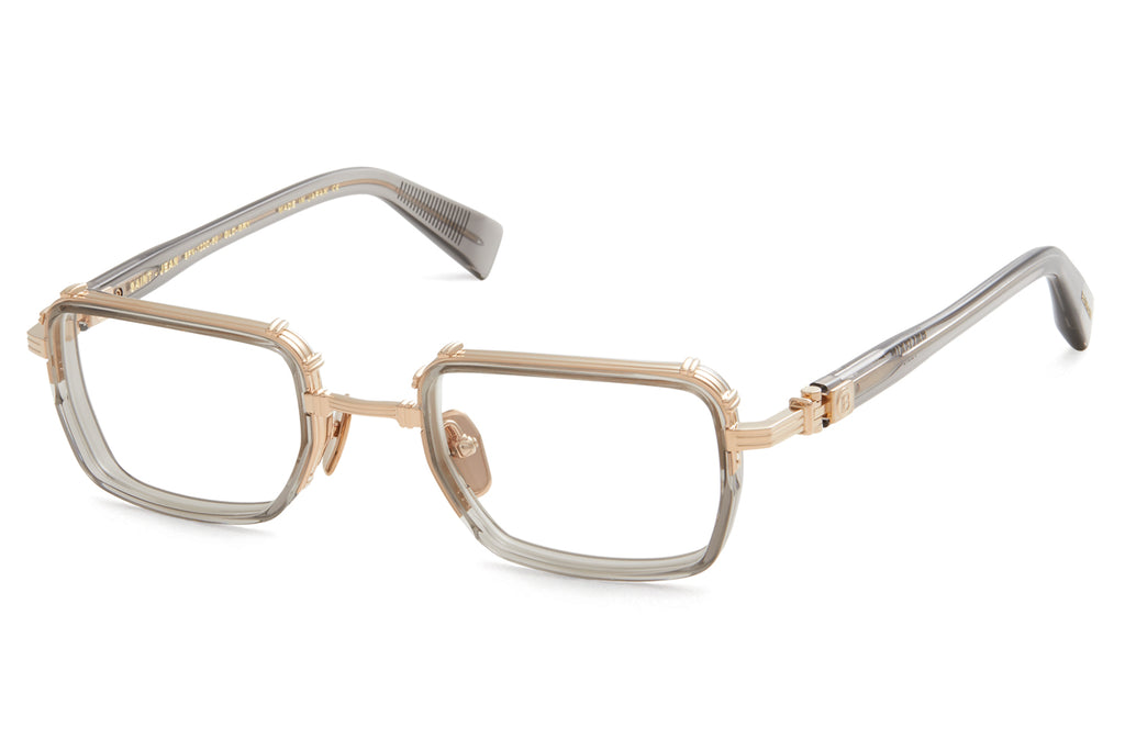 Balmain® Eyewear - Saint-Jean Eyeglasses White Gold - Crystal Grey