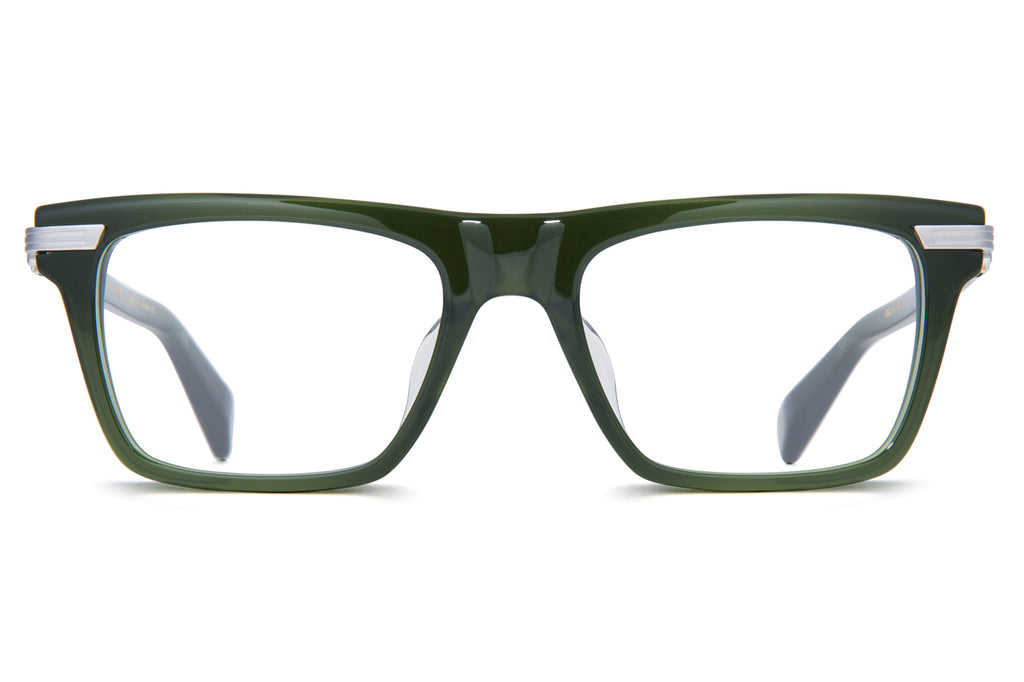 Balmain® Eyewear - Sentinelle-I Eyeglasses Dark Olive & Black Palladium