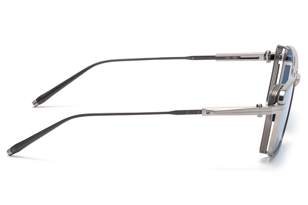 Akoni - Sprint-A Sunglasses Brushed Black Palladium - Matte Black w/ Dark Blue Lenses