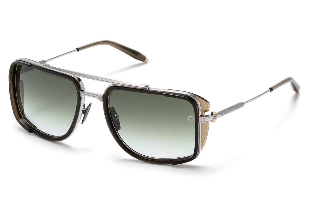 Akoni - Stargazer Sunglasses Brushed Palladium - Crystal Brown w/ G-15 Gradient Lenses