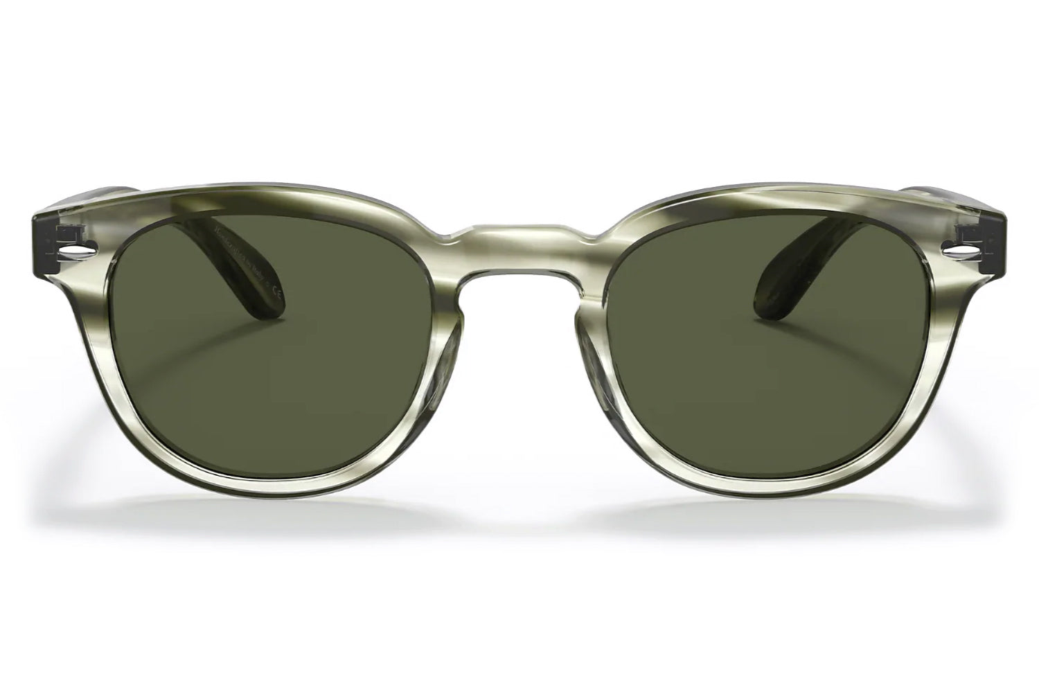 thumbnail image 2 of Oliver Peoples Sheldrake Sun OV 5036S Sunglasses – Buff/Green C (1580/52), Acetate 2 of 4