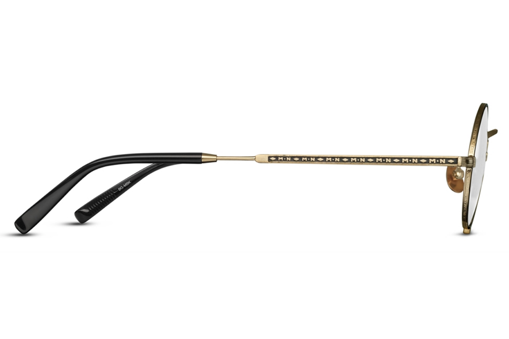 Matsuda - 10103H Eyeglasses Brushed Gold - Matte Black