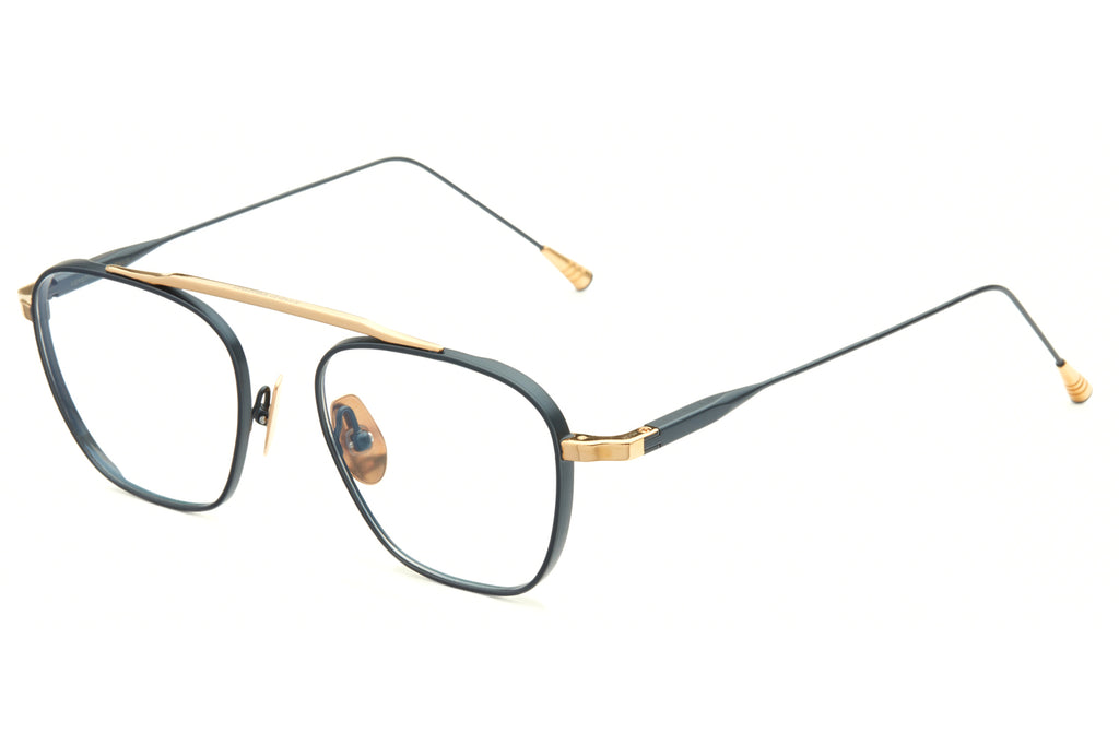 Lunetterie Générale - Spit Fire Eyeglasses 18k Gold & Blue (Col.V)