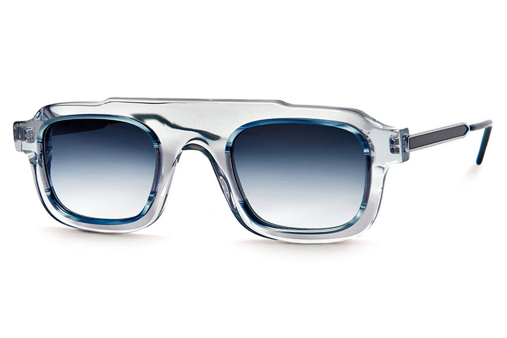 Thierry Lasry - Robbery Sunglasses Translucent Grey & Blue Rim