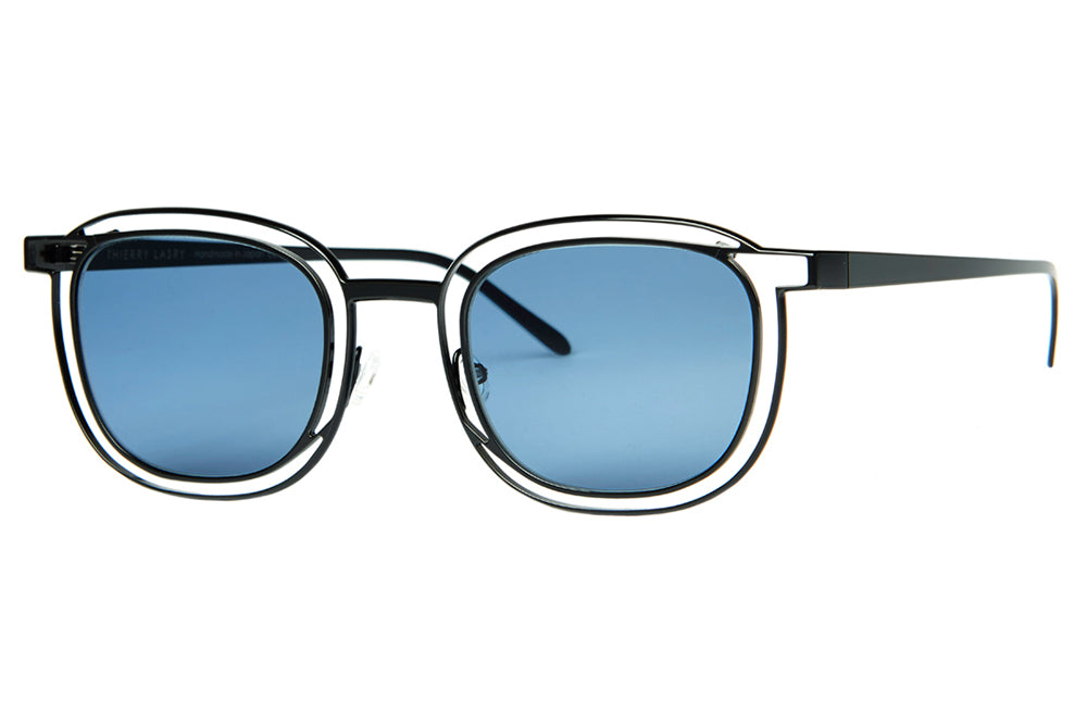 Thierry Lasry - Vigilanty Sunglasses Matte Black w/ Blue Lenses (700)