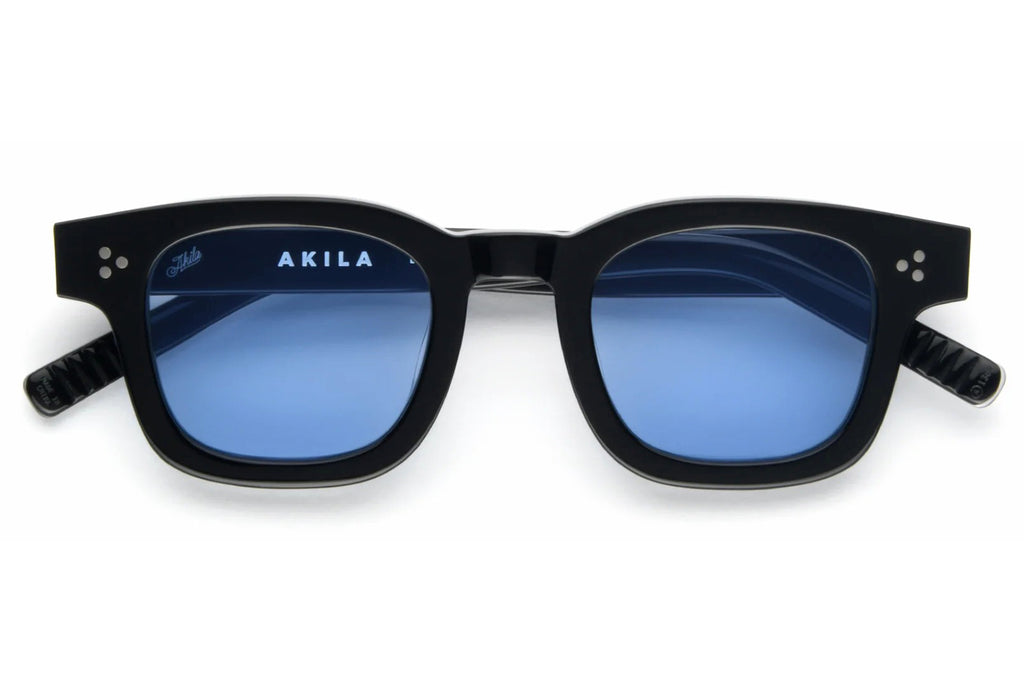 AKILA® Eyewear - Ascent Sunglasses Black w/ Sky Blue Lenses