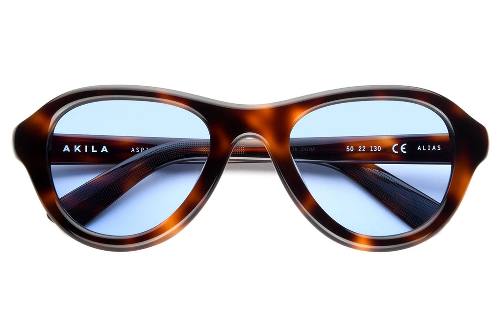AKILA® Eyewear - Alias Sunglasses Tortoise w/ Sky Blue Lenses