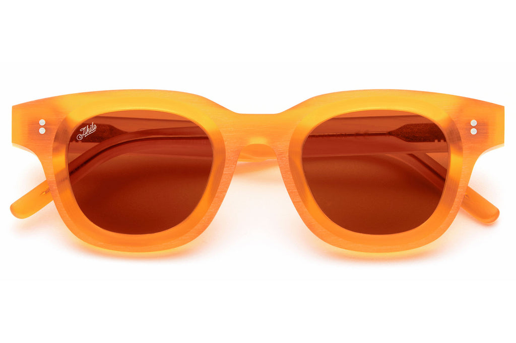 AKILA® Eyewear - Apollo Raw Sunglasses Raw Orange w/ Amber Lenses