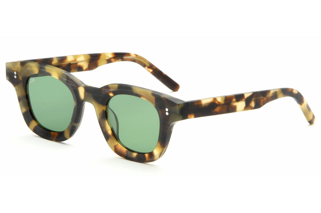 AKILA® Eyewear - Apollo Raw Sunglasses Raw Camo Tortoise w/ Green Lenses