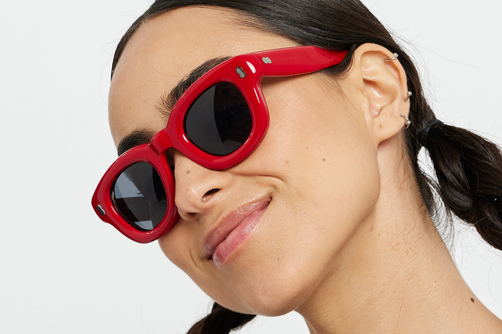 AKILA® Eyewear - Apollo_Inflated Sunglasses Red w/ Black Lenses
